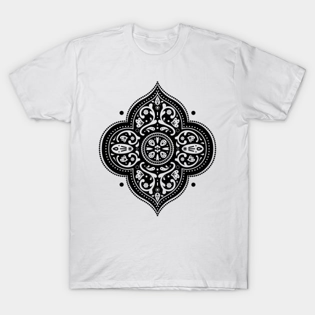 Floral Medallion T-Shirt by NaylaSmith